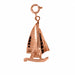 3D Boat Charm Pendant 14k Gold Rose Gold 14k
