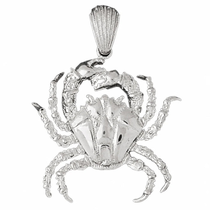 Crab Charm Pendant 14k Gold (11.6 Grams) White Gold 14k