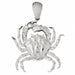 Crab Charm Pendant 14k Gold (11.6 Grams) White Gold 14k