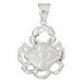 Crab Charm Pendant 14k Gold (12.7 Grams) White Gold 14k