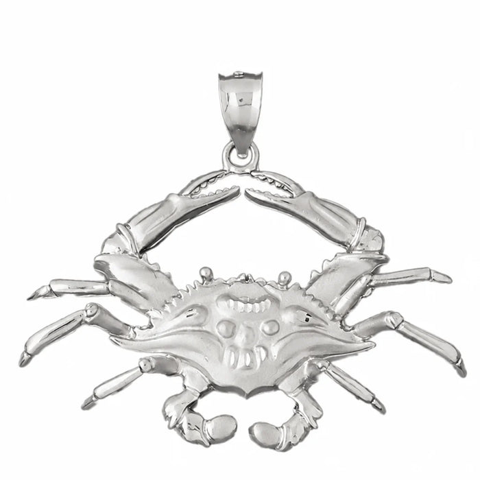 Crab Charm Pendant 14k Gold (12.4 Grams) White Gold 14k