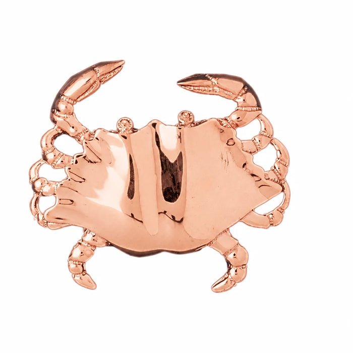 Crab Slide Charm Pendant 14k Gold Rose Gold 14k