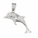 Dolphin Charm Pendant 14k Gold (13.9 Grams) White Gold 14k
