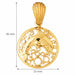 Dolphin Charm Pendant 14k Gold Yellow Gold 14k