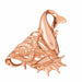 Dolphin, Shell, Starfish Charm Pendant 14k Gold (9.6 Grams) Rose Gold 14k