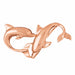 Dolphin Charm Pendant 14k Gold (6.9 Grams) Rose Gold 14k