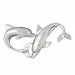 Dolphin Charm Pendant 14k Gold (6.9 Grams) White Gold 14k