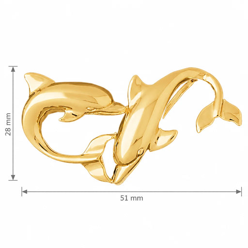 Dolphin Charm Pendant 14k Gold (6.9 Grams) Yellow Gold 14k