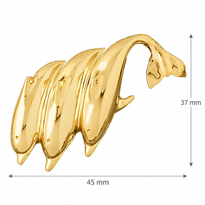 Dolphin Charm Pendant 14k Gold (12.3 Grams) Yellow Gold 14k