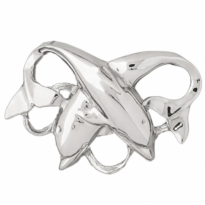 Dolphin Charm Pendant 14k Gold (11.4 Grams) White Gold 14k