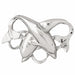 Dolphin Charm Pendant 14k Gold (11.4 Grams) White Gold 14k
