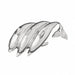 Dolphin Charm Pendant 14k Gold (7.1 Grams) White Gold 14k