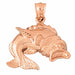 Goldfish Charm Pendant 14k Gold (7 Grams) Rose Gold 14k