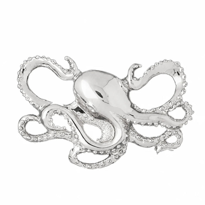 Octopus Charm Pendant 14k Gold (17.3 Grams) White Gold 14k