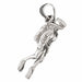 3D Scuba Diving Diver Charm Pendant 14k Gold (2.6 Grams) White Gold 14k