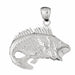 Sea Bass Fish Charm Pendant 14k Gold (6.9 Grams) White Gold 14k