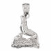 3D Sea Lion Seal Charm Pendant 14k Gold White Gold 14k