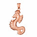 Seahorse Charm Pendant 14k Gold (10.2 Grams) Rose Gold 14k