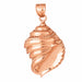 Seashell Charm Pendant 14k Gold (8.5 Grams) Rose Gold 14k