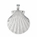 Seashell Charm Pendant 14k Gold (15.8 Grams) White Gold 14k