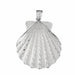 Seashell Charm Pendant 14k Gold (14.9 Grams) White Gold 14k