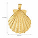 Seashell Charm Pendant 14k Gold (14.9 Grams) Yellow Gold 14k