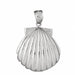 Seashell Charm Pendant 14k Gold (9.3 Grams) White Gold 14k