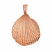 Seashell Charm Pendant 14k Gold (9.5 Grams) Rose Gold 14k