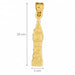 3D Big Ben Clock London Charm Pendant 14k Gold Yellow Gold 14k