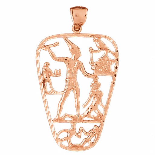 Egyptian Sign Charm Pendant 14k Gold (8.3 Grams) Rose Gold 14k