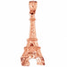 3D Eiffel Tower Charm Pendant 14k Gold Rose Gold 14k