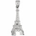 3D Eiffel Tower Charm Pendant 14k Gold White Gold 14k
