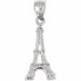 3D Eiffel Tower Charm Pendant 14k Gold (2.1 Grams) White Gold 14k