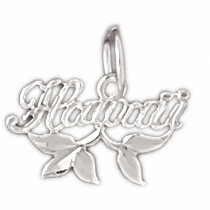 Hawaii Charm Pendant 14k Gold (0.4 Grams) White Gold 14k