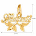 Hawaii Charm Pendant 14k Gold (0.4 Grams) Yellow Gold 14k