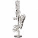 3D London Street Lamp Charm Pendant 14k Gold White Gold 14k