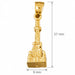 3D Tower Charm Pendant 14k Gold Yellow Gold 14k