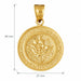 Firefighter Sign Charm Pendant 14k Gold (11.2 Grams) Yellow Gold 14k