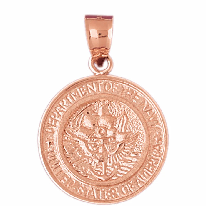 Firefighter Sign Charm Pendant 14k Gold (11.2 Grams) Rose Gold 14k