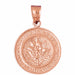 Firefighter Sign Charm Pendant 14k Gold (11.2 Grams) Rose Gold 14k