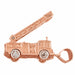3D Moveable Firefighter Truck Two Tone Charm Pendant 14k Yellow and White Gold (8.7 Grams) Rose Gold 14k