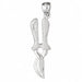 3D Garden Groomer Scissors Charm Pendant 14k Gold (3.2 Grams) White Gold 14k