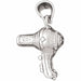 3D Hair Dryer Charm Pendant 14k Gold (3 Grams) White Gold 14k