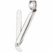3D Hairdresser's Razor Moveable Charm Pendant 14k Gold (1.3 Grams) White Gold 14k