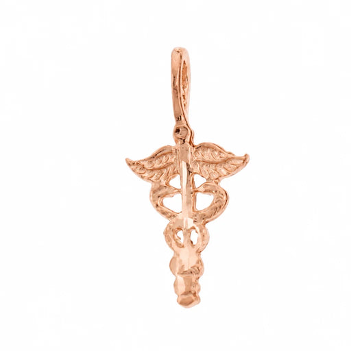 Medical Sign Charm Pendant 14k Gold (0.3 Grams) Rose Gold 14k