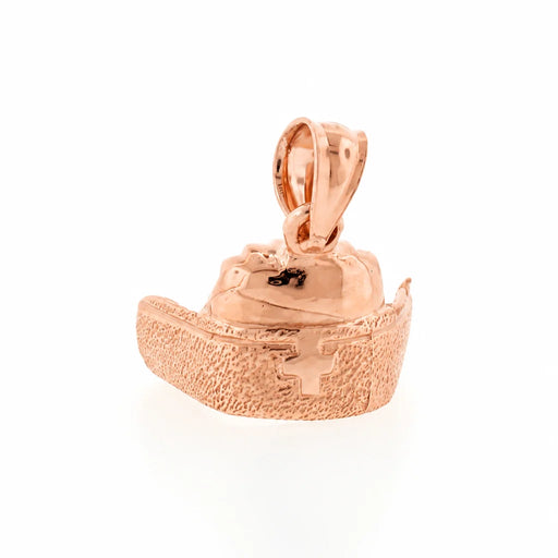 3D Medical Sign Charm Pendant 14k Gold (2.4 Grams) Rose Gold 14k