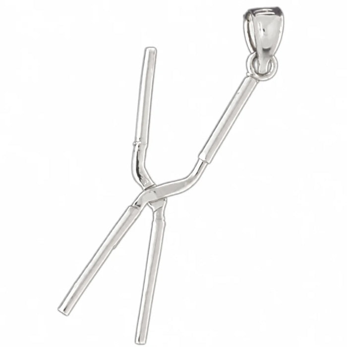 3D Hairdresser's Scissors Moveable Charm Pendant 14k Gold White Gold 14k