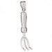 3D Rake Charm Pendant 14k Gold (2.2 Grams) White Gold 14k