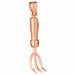 3D Rake Charm Pendant 14k Gold (2.2 Grams) Rose Gold 14k