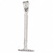 3D Rake Charm Pendant 14k Gold (1.3 Grams) White Gold 14k